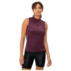 VAUDE Women's Posta Full Zip Tricot SL - Rad Singlet -Vaude vaude womens posta full zip tricot sl rad singlet detail 3